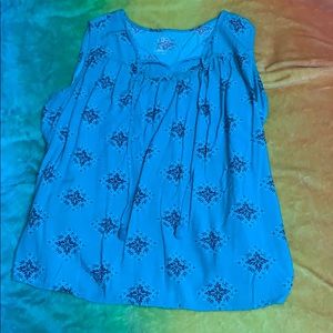 Teal woman’s dress tank top